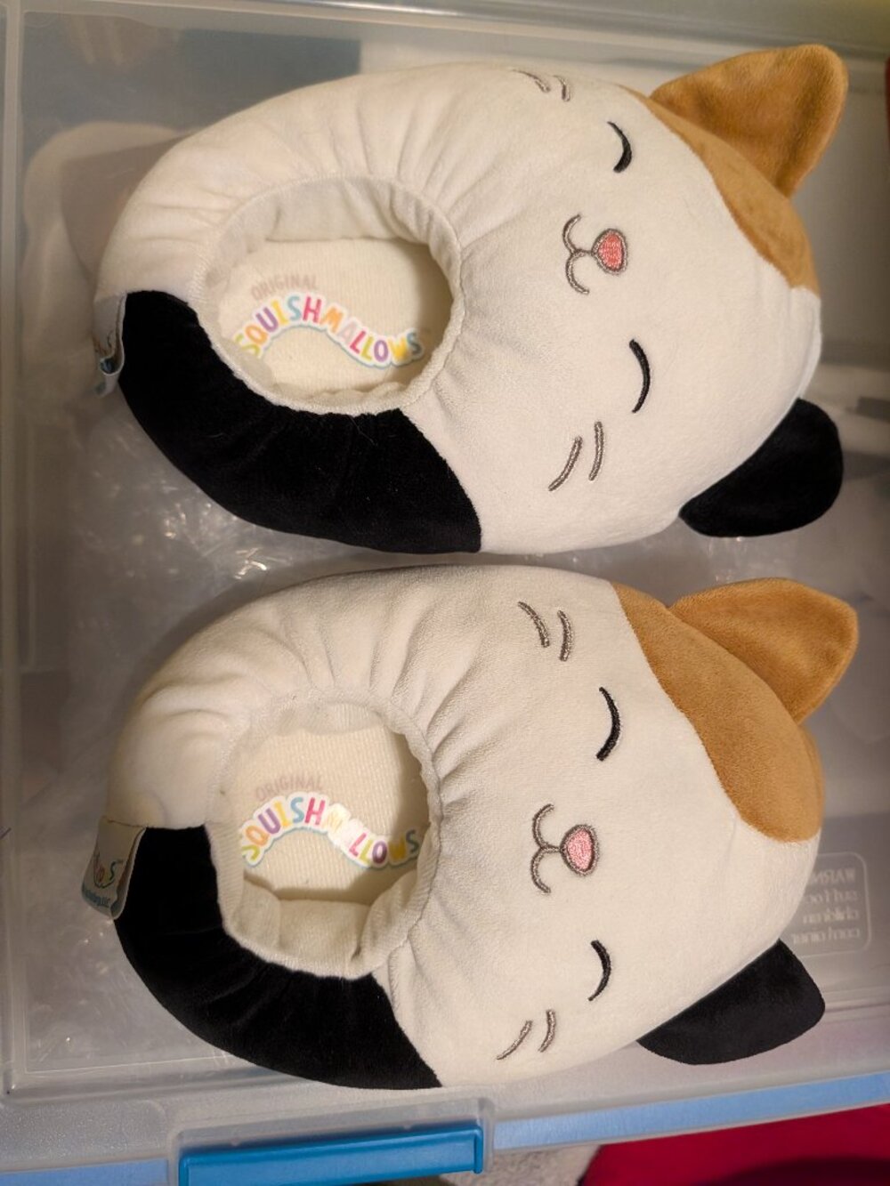 Squishmallow Cam the Cat Slippers Kids Medium (2-3)